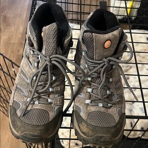 Merrell Brown Gray Women's Trail Hiking Shoes